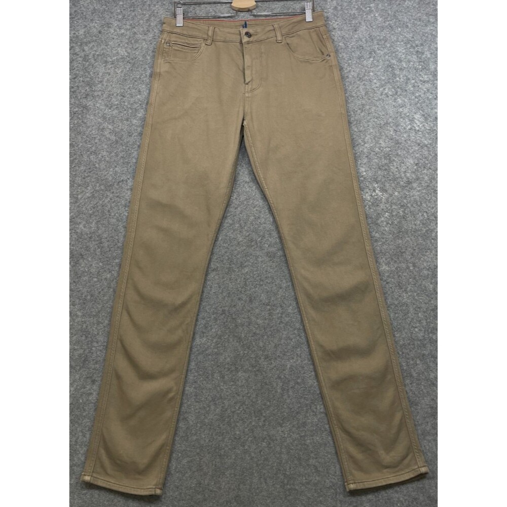 Johnnie O Terry Pants Mens 33x33 Khaki Tan Beige 5 Pocket Stretch Golf Casual